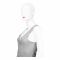 Bross Lace Trim V-Neck Women's Vest, Grey 1273