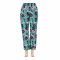 Basix Women's Linen Pajama, Multi Shades Of Forest Green, 116