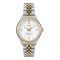 Timex Women's Waterbury Stainless Steel Analog White Dial Women's Watch, Golden-Silver Tone, TW2R69500