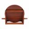 Amwares Mango Wood Round Board+Pin Roller With Stand LF.C, 11 Inches, 006004