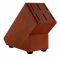 Amwares Mango Wood 6 Slot Knife Block, Small, 008001