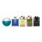 Bvlgari Mini Perfume Set For Men, Aqua EDT 5ml + BLV 5ml + Wood Neroli 5ml + Wood Essence 5ml + Man In Black 5ml