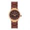 Omax Rust Gold Round Designed Dial With Maroon Bracelet Men's Analog Watch, ASL002B002