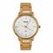 Omax Men's Rust Gold Round Dial With White Background & Rust Gold Chain Analog Watch, ASL0016008