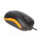 Manhattan Wired Optical USB Mouse, For Right/Left Handed Users, 3 Buttons, Black/Orange, 190091