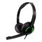 SonicEar Xenon 2 Headphones, Light & Comfortable With Clear Voice Audio, G.Black/Lime Green, 15mW