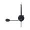 Manhattan Mono USB Headset, Adjustable Headband, Flexible Boom Mic, Black, 179867