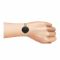 Obaku Women's Black Dial With Golden Bracelet Analog Watch, V257LHVNMV