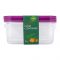 Appollo Crisper Food Container, 2.5L, 3-Pack, XL, 10x7.5x3.5 Inches, Purple
