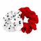 Sandeela Combo Classic Scrunchies, Red & White, 03-2012