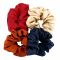 Sandeela Silk Chiffon Classic Scrunchies, Multi Color, 03-4031