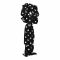 Sandeela Cotton Linen Bow Scrunchies, Black & White, 07-1020