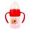 Potato Fast Flow Treat & Extra Soft Nipple Feeding Bottle With Handle, Red, 180ml,  P-6008