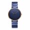 Obaku Men's Navy Blue Round Dial & Bracelet Analog Watch, V258GXSLSL