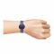 Obaku Women's Navy Blue Background & Bracelet Analog Watch, V258LXSLSL