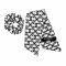 Naheed Scrunchies, Black & White, J0014