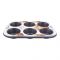 Elegant Bakeware 6 Cup Muffin Pan, EB5219
