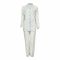 Basix Ladies Loungewear 2 Piece Set Vanilla White, LW-536