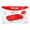 Borcam Square Tray With Red Plastic Lid, Ovenware, Glassware & Dishware, 15.74 X 9.84 Inches, 59024-46