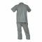 Basix Men's Yarn Dyed Cotton 2 Piece Loungewear Set Rich Modern Green Checks, LW-807