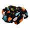 Sandeela Chiffon Classic Scrunchies, Black Multi/Polka Dots, 03-02-1022