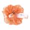 Sandeela Organza Classic Scrunchies, Peach/Beige/Turquoise, 03-04-3005, 3-Pack