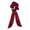 Sandeela Silky Bow Scrunchies, Maroon, 07-02-1029