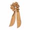 Sandeela Silky Bow Scrunchies, Beige, 07-02-1038