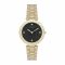 Timex Women's Designed Black Round Dial With Yellow Gold Bracelet Analog Watch, TW2V24400