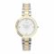 Timex Women's Designed Yellow Round Dial With Two Tone Bracelet Analog Watch, TW2V24500