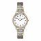 Timex Women's White Round Dial With Two Tone Bracelet Analog Watch, TW2P78700