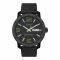 Timex Men's Black Round Dial With Textured Black Strap Chronograph Watch, TW2T72500