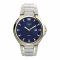 Timex Men's Navy Blue Round Dial With Two Tone Bracelet Analog Watch, TW2V39700