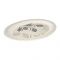 Sky Melamine Leaf-Print Rice Dish, Grey, Elegant Tableware, Durable Design