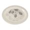 Sky Melamine Leaf-Print Rice Dish, Grey, Elegant Tableware, Durable Design