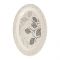 Sky Melamine Leaf-Print Rice Dish, Small, Grey, Elegant Tableware, Durable Design