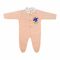 Dynamic Kids Romper With Socks Plain, Peach