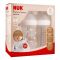 Nuk Nature Sense Starter Set Feeding Bottle, 0-6m, 2x260ml, 10225227