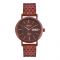 Omax PVD 10 ATM Maroon Round Dial & Bracelet Men's Analog Watch, AS013I500D