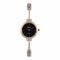 Omax Women's Quartz Round Black Dial With Chain Analog Watch, JJL856N004