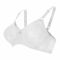 BLS Mylena Wireless and Non-Padded Cotton Bra, White, BLS30003