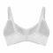 BLS Mylena Wireless and Non-Padded Cotton Bra, White, BLS30003