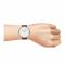 Obaku Men's White Backgound Round Dial With Black Bracelet Analog Watch, V269GXMWMB