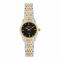 Omax Women's Black Round Dial With Two Tone Bracelet Analog Watch, HSA046N002