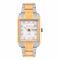 Omax Women's Golden Square Dial With Two Tone Bracelet Analog Watch, 31SVT36I