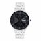 Omax Men's Black Round Dial With Silver Bracelet Analog Watch, VG03N99I