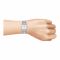 Omax Men's Silver Square Dial & Bracelet Analog Watch, HBJ923PH03