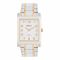 Omax Women's Square Dial With Two Tone Bracelet Analog Watch, HBJ931NH13