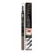 Eveline Brow Multifunction Brow Liner & Filling Powder & Brush, 02, Dark Brown