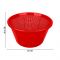 Lion Star Plastic Round Basket, 24.4cm (H) x 16cm (W) x 13cm (D), Red, BW-3